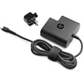 HP USB-C Travel Power Adapter for Notebook/Tablet PC, 65W, Black (X7W50AA#ABA)