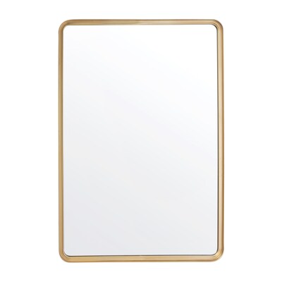 Flash Furniture Janinne Deep Framed Wall Mirror, 20"x 30" Gold (HMHD9M2999GDGLD)