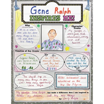 Teacher Created Resources Who Inspires Me 17 x 22 Poster Pack, 32/Pack, (TCR8502)