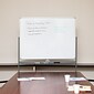 Mind Reader Mobile Double-Sided Dry-Erase Whiteboard, Aluminum Frame, 47" x 36" (ROLLBOARD-WHT)