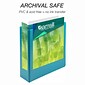 Samsill Earth's Choice Plant-Based 3" 3 Ring View Binders, Assorted Tropical Colors, 4/Pack (MP48689)