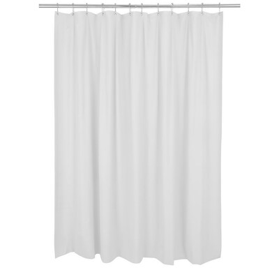 Bath Bliss Shower Liner, Mildew Resistant, White (5301)