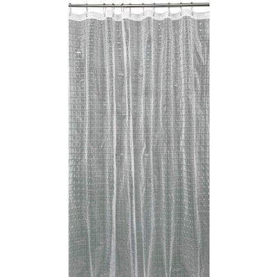 Bath Bliss Shower Curtain, 3D Octagon Design, Clear (5408-CLEAR)