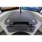 Rocelco 46"W 5"-18"H Adjustable Corner Standing Desk Converter, Black (R CADRB-46)
