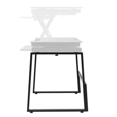 Rocelco Standing Desk Floor Legs, Home Office Sit Stand Up Workstation Base for DADR-40 and DADR-46 (R DADRB-FS2)