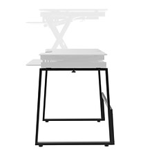 Rocelco Standing Desk Floor Legs, Home Office Sit Stand Up Workstation Base for DADR-40 and DADR-46