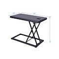 Rocelco 19W 1-15H Portable Small Standing Desk Converter with Carry Bag, Black (R PDRB)