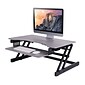 Rocelco 32"W Adjustable Standing Desk Converter, Gray (R ADRG)