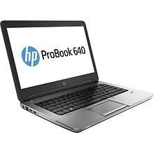 HP ProBook 640 G1 14 Refurbished Laptop, Intel i5 4210M 2.6GHz Processor, 12GB Memory, 180GB SSD, W