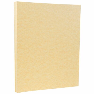 JAM PAPER 8.5 x 11 Parchment Cardstock, 65lb, Antique Gold, 100/pack  (27179G)