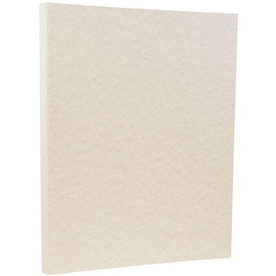 JAM PAPER 8.5 x 11 Parchment Cardstock, 65lb, Pewter Silver, 100/pack  (96600800G)