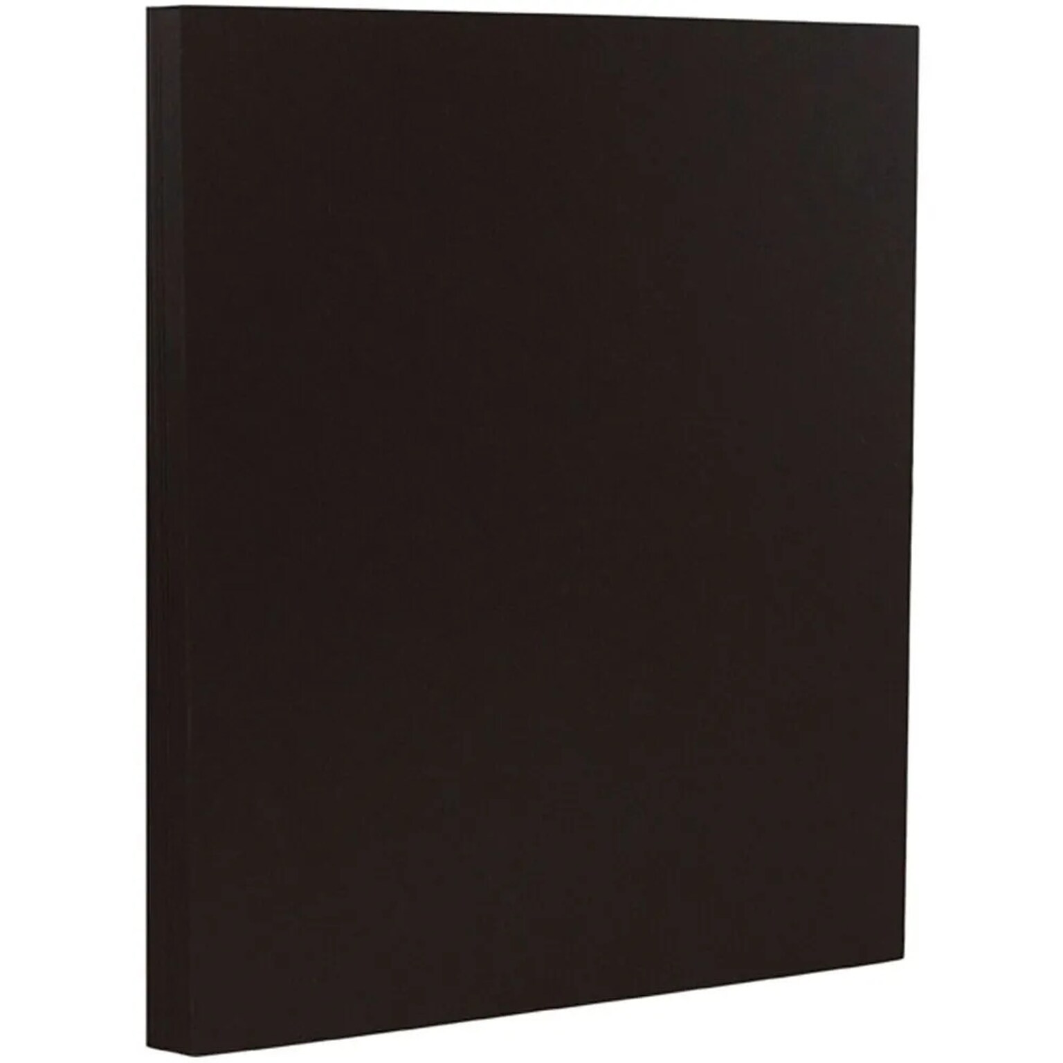 JAM Paper 30% Recycled 8.5 x 11 Matte Paper, 32lb, Black Linen, 100 Sheets/Pack (11130G)