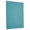 JAM PAPER 8.5 x 11 Colored Cardstock, 65lb, Blue, 100/pack  (101899G)