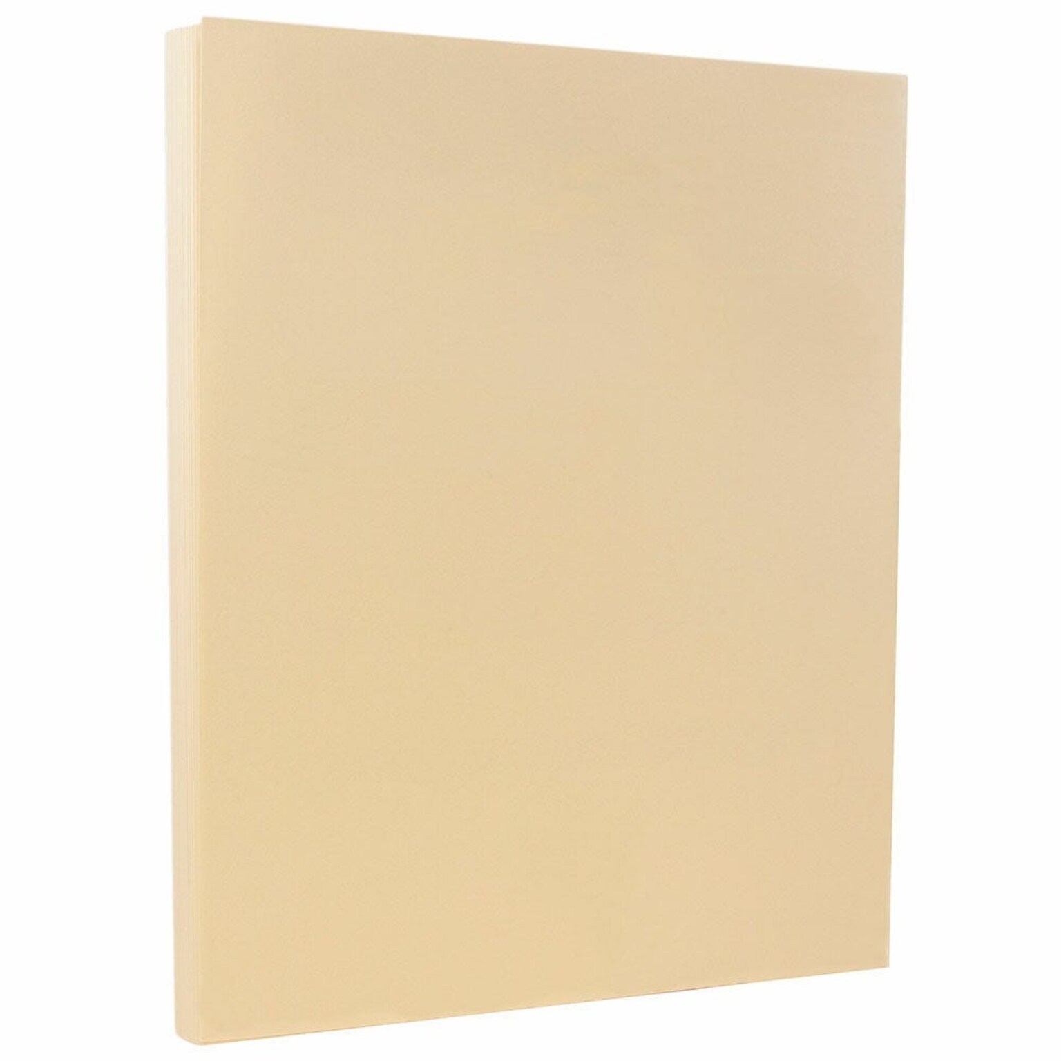 JAM PAPER 8.5 x 11 Vellum Bristol Cardstock, 67lb, Ivory, 100 Sheets/Pack (169828G)