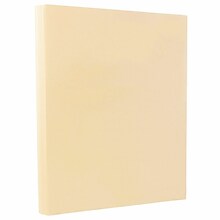 JAM PAPER 8.5 x 11 Vellum Bristol Cardstock, 67lb, Cream, 100/pack  (169824G)