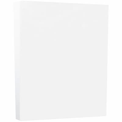 JAM PAPER 8.5 x 11 Vellum Bristol Index Cardstock, 110lb, White, 250/pack  (169855B)