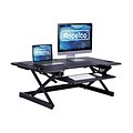 Rocelco 46W 5-20H Large Adjustable Standing Desk Converter with ACUSB Charger, Black (R DADRB-46-