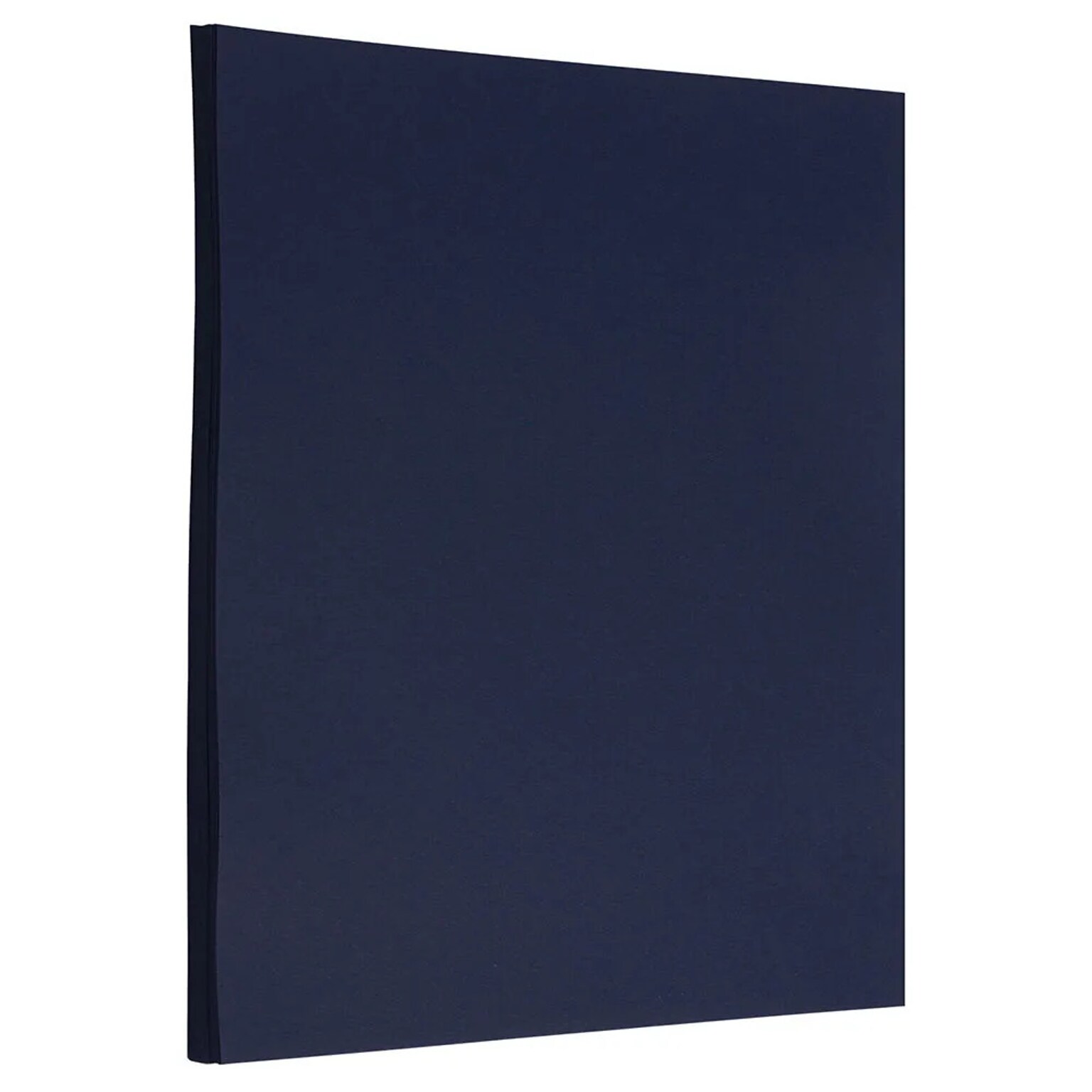 JAM Paper 8.5 x 11 Matte Paper, 28lb, Navy Blue, 100 Sheets/Pack (156550G)