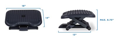 Mount-It! Tilt Adjustable Footrest, Black (MI-7801)
