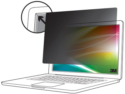3M Bright Screen Privacy Filter for 14 Laptop, 16:10 (BP140W1B)