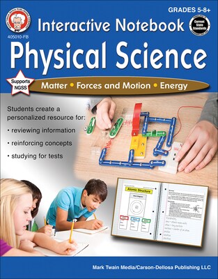 Mark Twain Interactive Notebook: Physical Science, Grades 5 - 8 Paperback (405010)