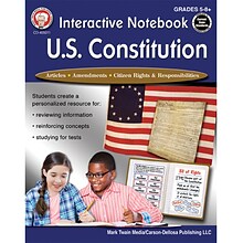 Mark Twain Interactive Notebook: U.S. Constitution, Grades 5 - 12 Paperback (405011)