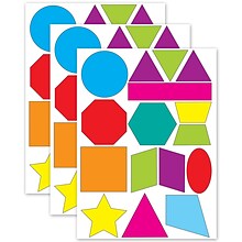 Ashley Productions Math Die-Cut Magnets, Shapes, 16 Per Pack, 3 Packs (ASH10065-3)