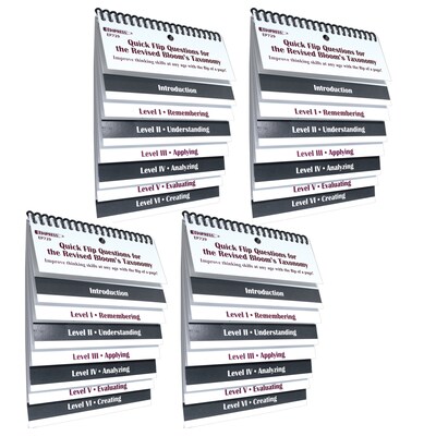 Edupress Quick Flip Questions for the Revised Blooms Taxonomy, Pack of 4 (EP-729-4)