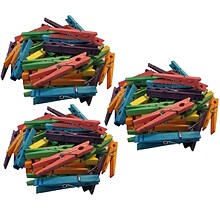 Teacher Created Resources STEM Basics: Multicolor Clothespins, 50 Per Pack, 3 Packs (TCR20933-3)