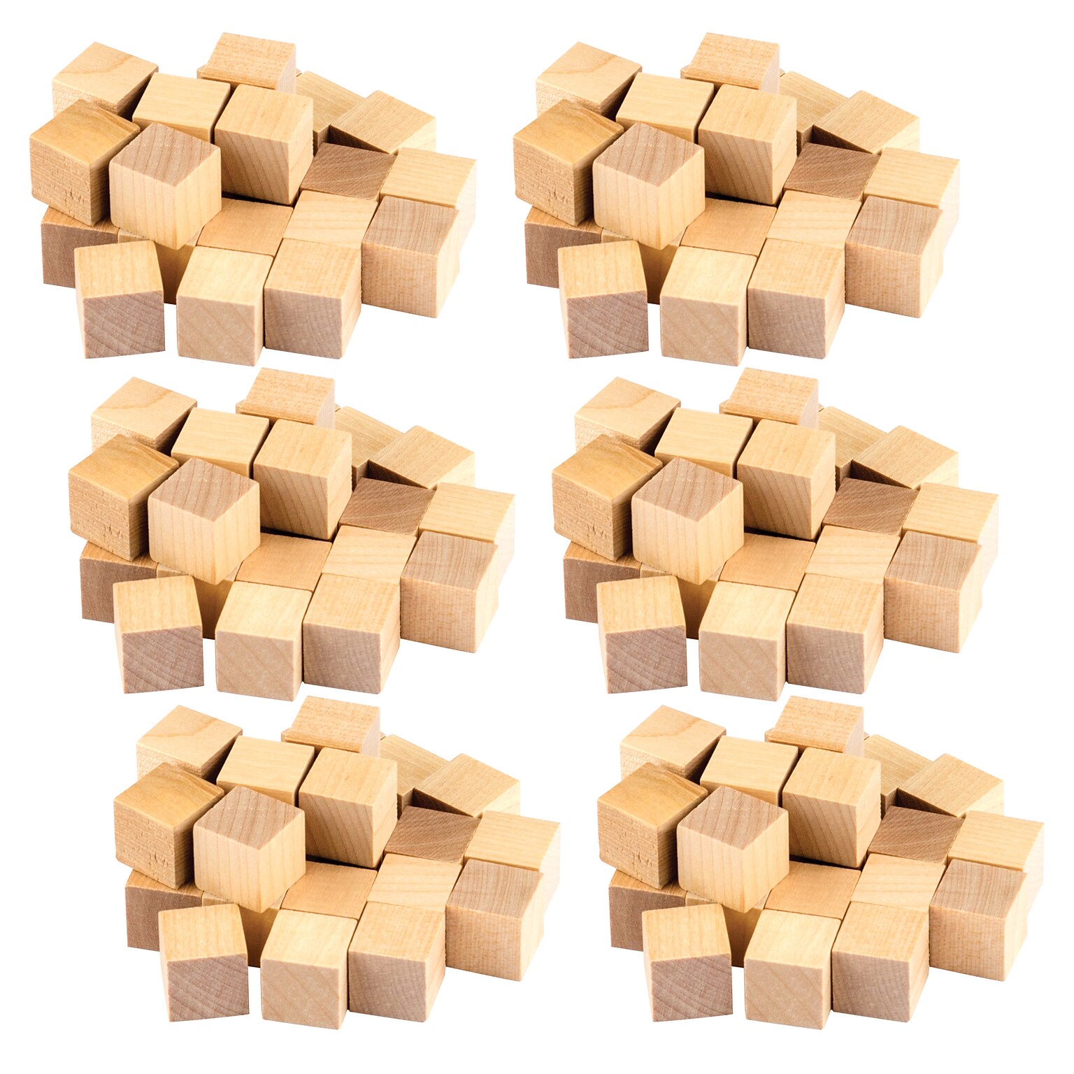 Teacher Created Resources STEM Basics: Wooden Cubes, 25 Per Pack, 6 Packs (TCR20941-6)