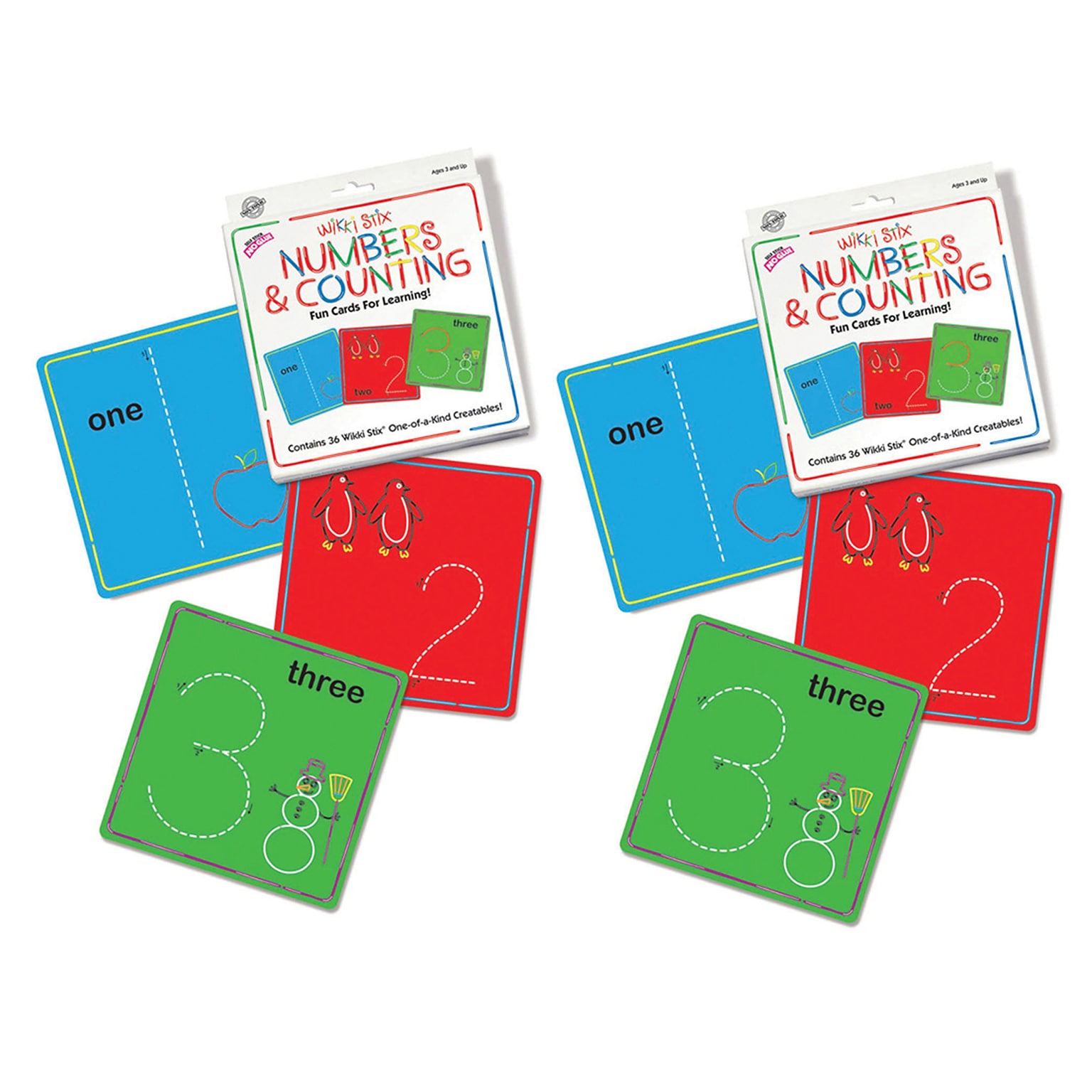 Wikki Stix Numbers & Counting Cards Set, Pack of 2 (WKX608-2)