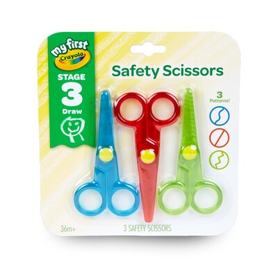 Crayola® My First Crayola® Safety Scissors, 3/Pack (81-1458)