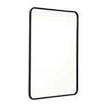 Flash Furniture Jada Decorative Wall Mirror, 24 x 36 Matte Black (HMHD22M199YBNBK)