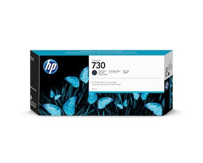 HP 730 Black Matte High Yield Ink Cartridge (P2V71A)