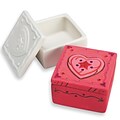 S&S Worldwide Color Me Bisque Trinket Box, Pack of 12 (CM205)