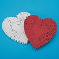 Hygloss Products Inc, Doilies Heart 4In  Pk/100 Re, (91044)