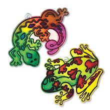 S&S Worldwide Sun Catcher Frames Craft Kit, Frog/Gecko, 12/Pack (CF-2318)