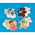 S&S Worldwide Wooden Christmas Ornaments, 48/Pack (CF-4410A)