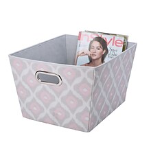 The Macbeth Collection Closet Candie Grommet Storage Tote, Large, Ikat (M-77812-CC)