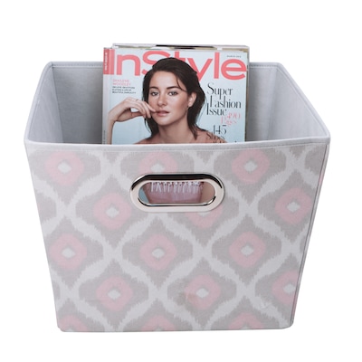 The Macbeth Collection Closet Candie Grommet Storage Tote, Large, Ikat (M-77812-CC)