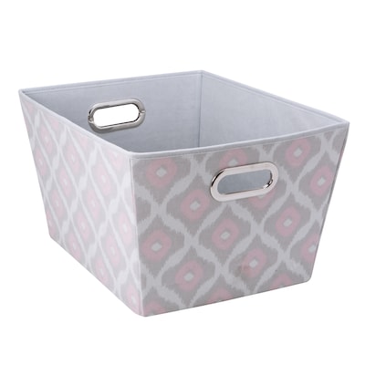 The Macbeth Collection Closet Candie Grommet Storage Tote, Large, Ikat (M-77812-CC)