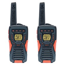 Cobra FLT Floating Waterproof 37-Mile Range 2-Way Radios, Multicolored, 2/Pack (ACXT1035R FLT)