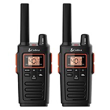 Cobra Weather-Resistant 32-Mile Range 2-Way Radio, Black, 2/Pack (RX380)