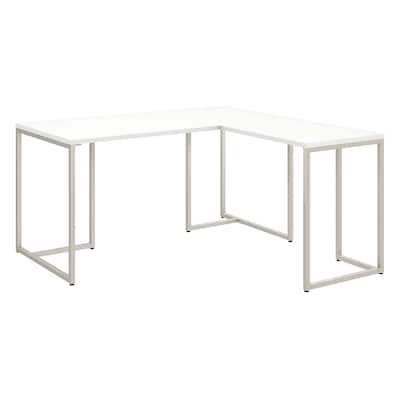 Bush Business Furniture Method 60W L Shaped Desk with Return, White (MTH004WH)