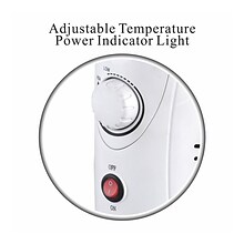 Optimus 700 Watt 2198 BTU Portable Radiator Electric Heater, White (93690001M)