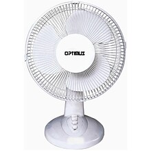 Optimus 12” Oscillating Table Fan 3 Speed, Black (93678868M)