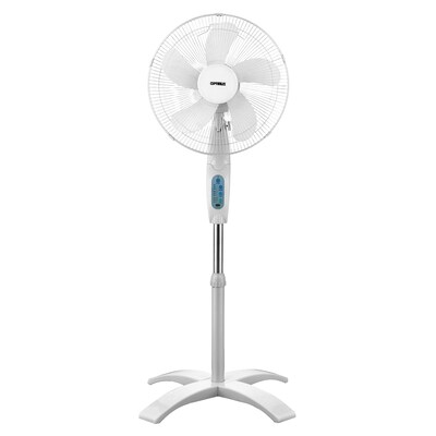 Optimus 16” Oscillating Stand Fan 3 Speed, White (93678901M)