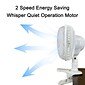 Optimus 7” Personal Clip On Fan 2 Speed, White (93678847M)