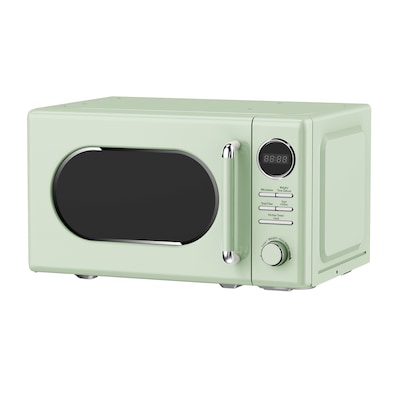 Magic Chef 0.7-Cu. Ft. 700W Retro Countertop Microwave, Green (MC77CMM)