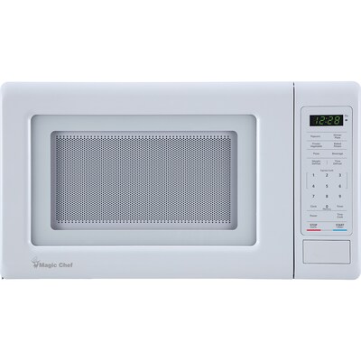 Magic Chef 0.7-Cu. Ft. 700W Countertop Digital Touch Microwave, White (MC77MW)